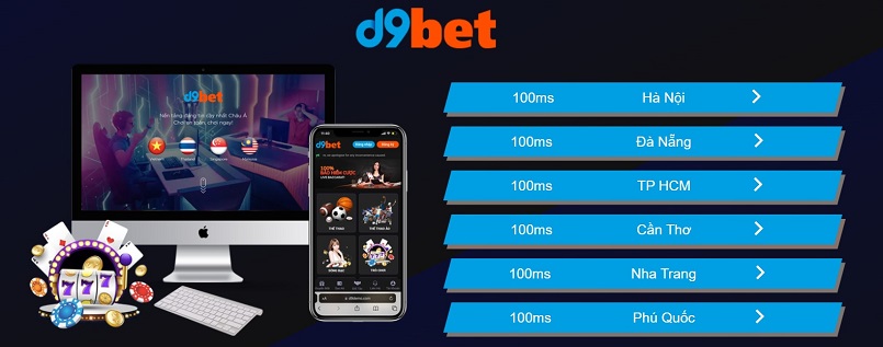Nhà cái D9bet được khá nhiều người chơi lựa chọn để tham gia cá cược trực tuyến.